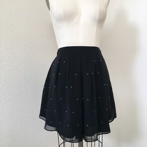 Diamond Embellished Chiffon Skirt